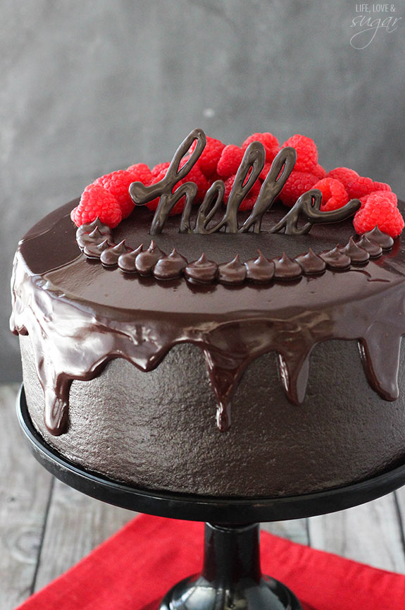 Red Wine Chocolate Cake - Life Love and Sugar