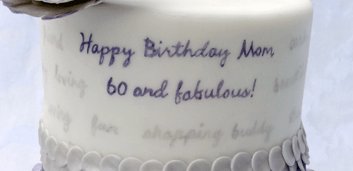 fondant cake writing tutorial