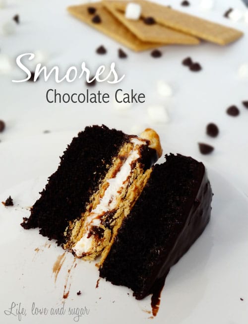 Smores Chocolate cake