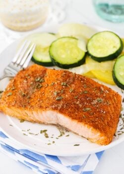 image of Easy Creole Salmon on plate