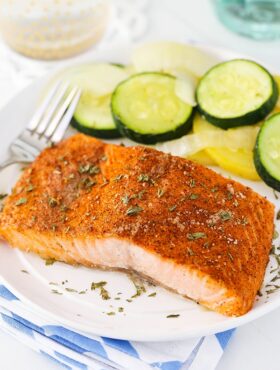 image of Easy Creole Salmon on plate