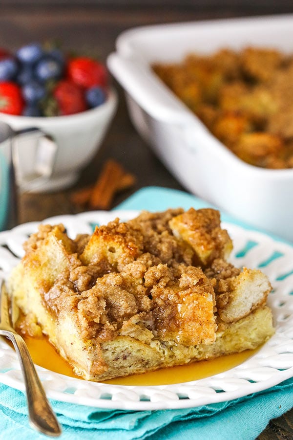 Overnight Cinnamon French Toast Casserole Life Love And Sugar