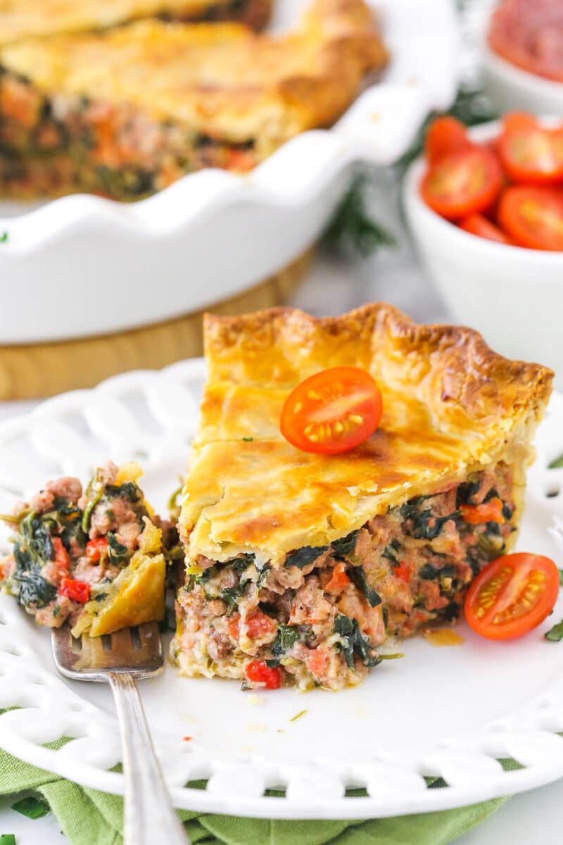 Easy Three Meat Italian Pie Recipe Life Love and Sugar