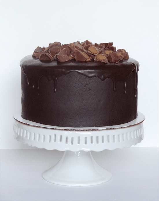 Peanut Butter and Chocolate Cake with Reese's