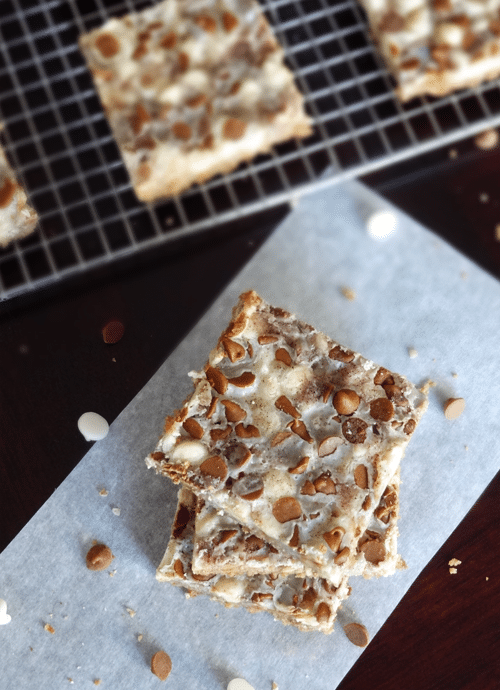 Cinnamon Sugar White Chocolate Crunch Bars