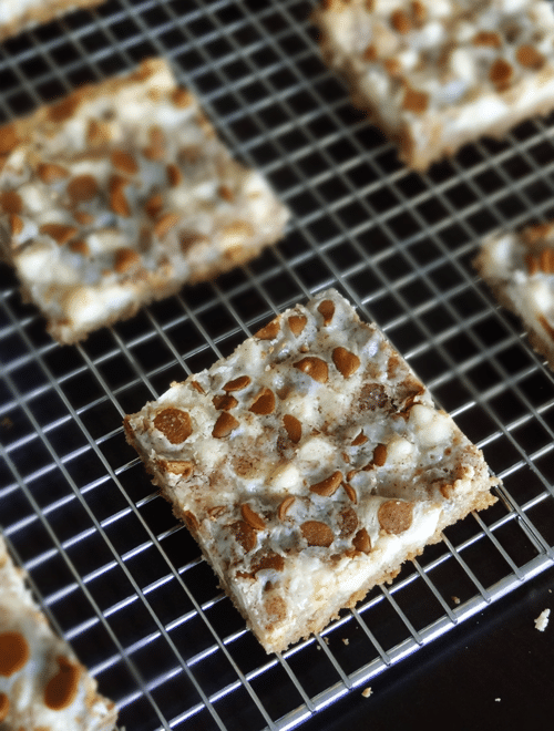 Cinnamon Sugar White Chocolate Crunch Bars