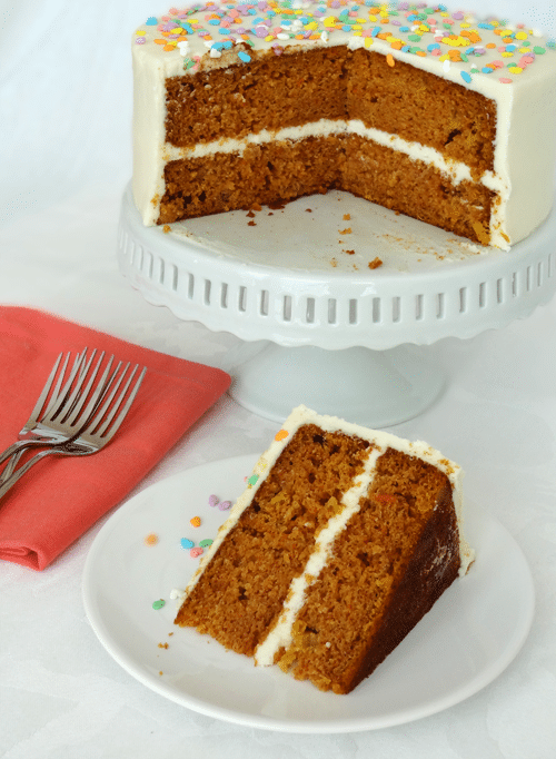 Image of a Super Moist Carrot Cake with Cream Cheese Icing