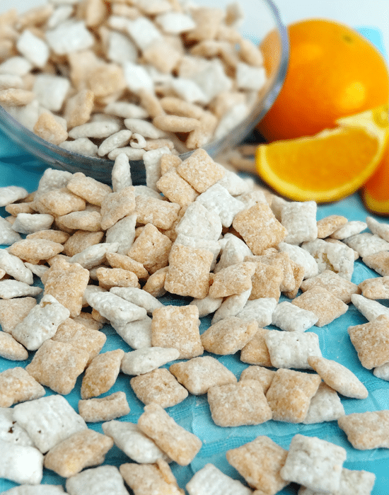 Orange Creamsicle Puppy Chow recipe