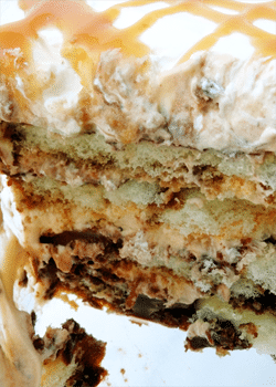 Caramel Macchiato Tiramisu close up