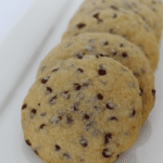 Cookies and Cups Favorite Chocolate Chip Cookies on white plate