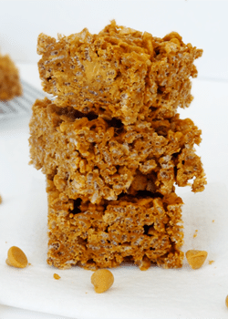 Double Pumpkin Butterscotch Rice Krispies stacked