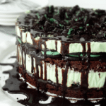 Mint Oreo Brownie Ice Cream Cake