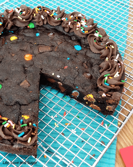 Triple Chocolate Cookie Cake