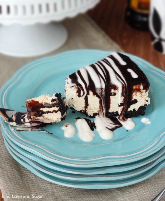 Image of the Perfect Bite of Kahlua Ice Cream Pie