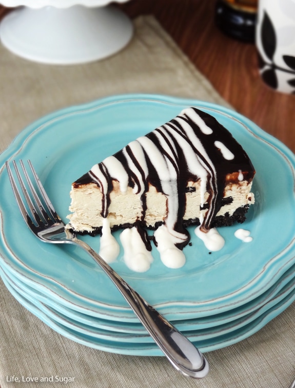 Image of a Slice of Kahlua Ice Cream Pie with a Fork