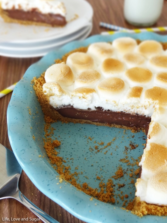 Smores Chocolate Pie