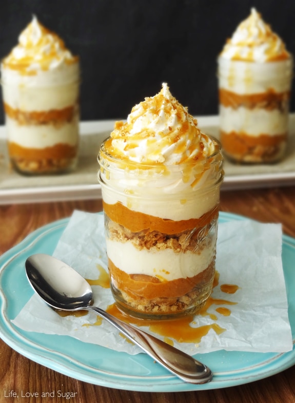 No Bake Pumpkin Pie in a Jar and a Giveaway! - Life Love and Sugar