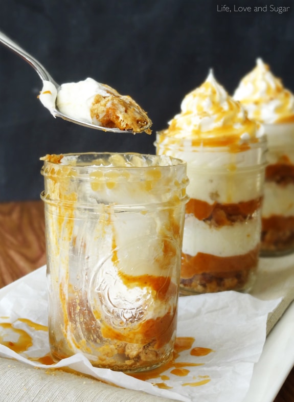 No Bake Pumpkin Pie in a Jar and a Giveaway! - Life Love and Sugar