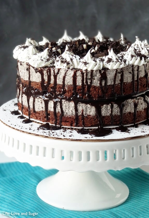 Homemade Oreo Ice Cream Cake