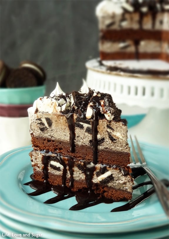 Oreo Cookies and Cream Ice Cream Cake