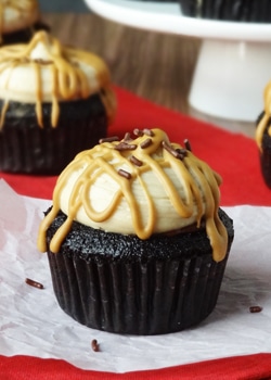 Caramel Macchiato Chocolate Nutella Cupcakes