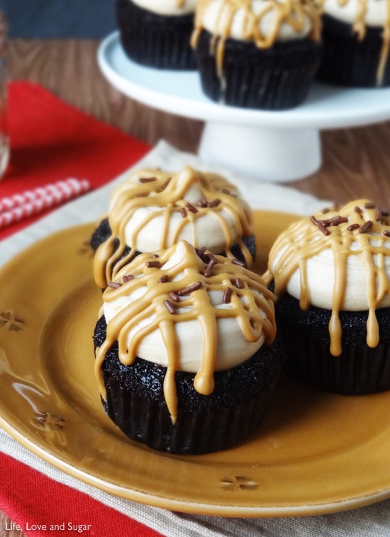 Image of Caramel Macchiato Chocolate Nutella Cupcakes