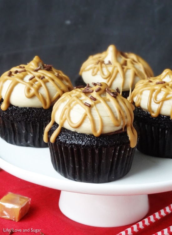 Caramel Macchiato Chocolate Nutella Cupcakes!