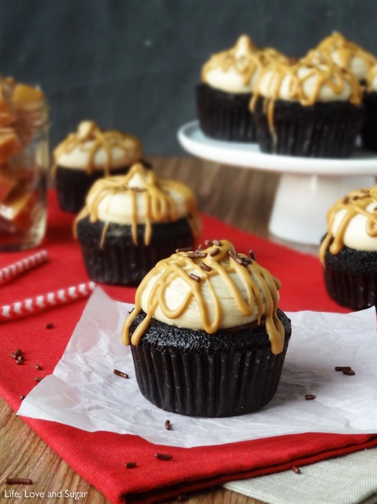 Caramel Macchiato Chocolate Nutella Cupcakes!