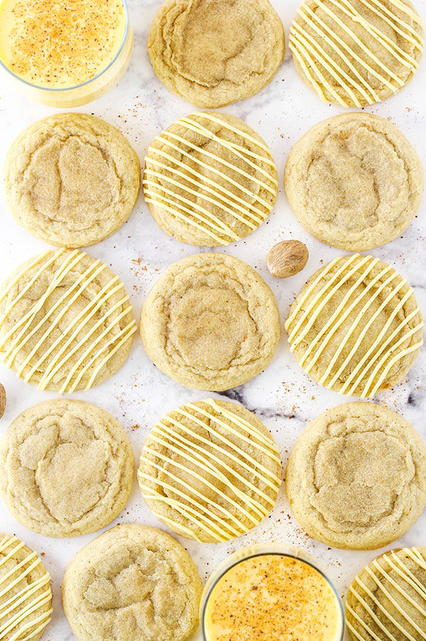 Eggnog Cookies | Soft & Chewy 20 Minute Cookie Recipe