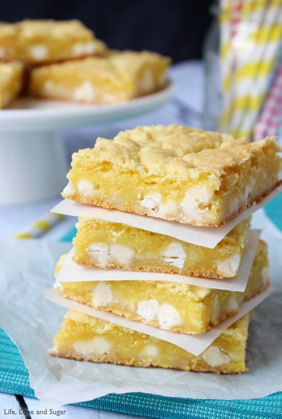 Lemon White Chocolate Gooey Bars