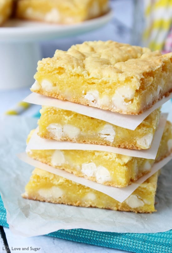 Lemon White Chocolate Gooey Bars