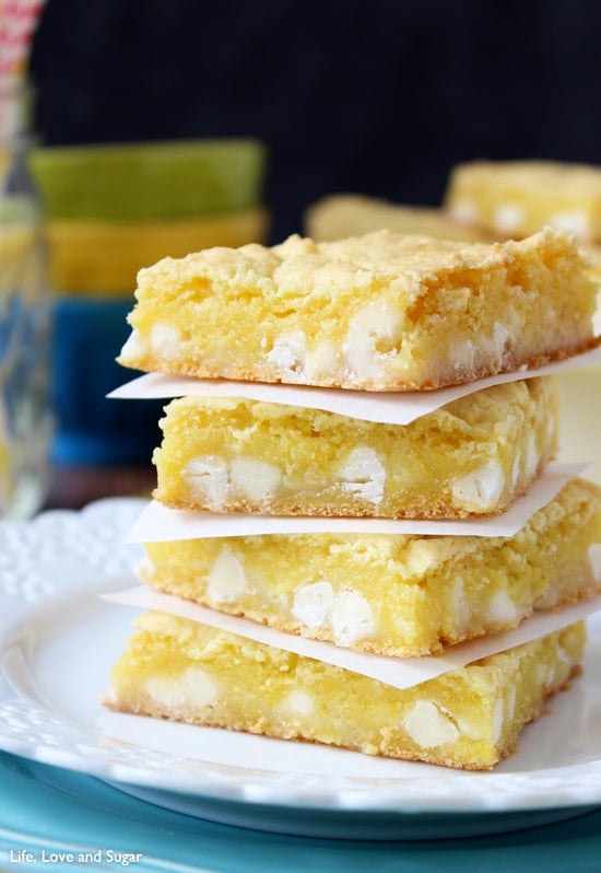 Lemon White Chocolate Gooey Bars