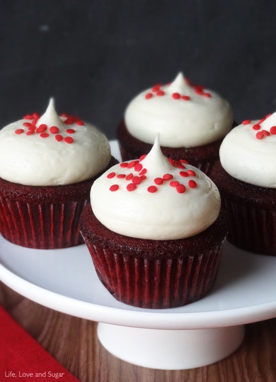Red Velvet Cupcakes with Cream Cheese Frosting