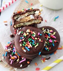 Reese's Marshmallow Ritz Cracker Sandwiches