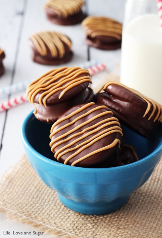 Reeses Marshmallow Ritz Cracker Sandwiches