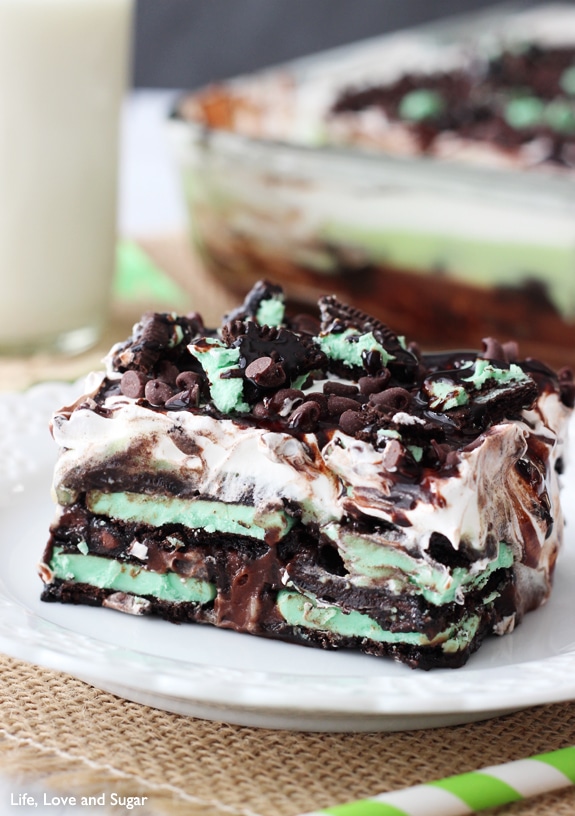 Mint Oreo Icebox Cake