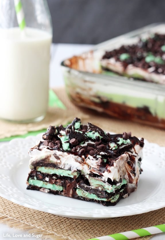 Mint Oreo Icebox Cake