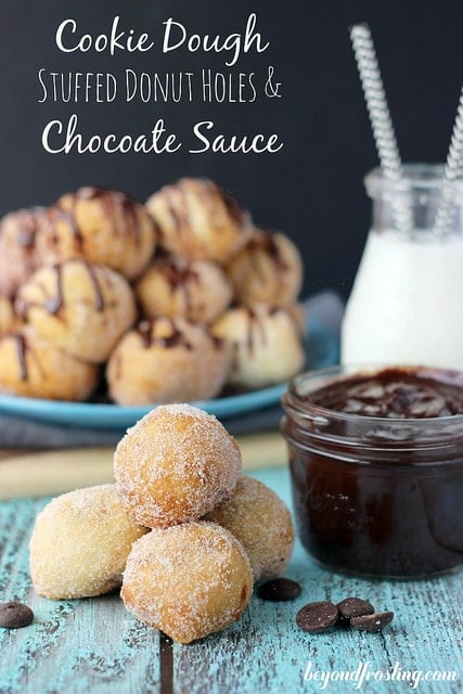 Cookie Dough Stuff Donut Holes by Beyond Frosting