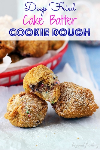 Deep Fried Cake Batter Cookie Dough by Beyond Frosting