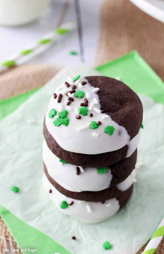 Image of Baileys Chocolate Cookies, Stacked