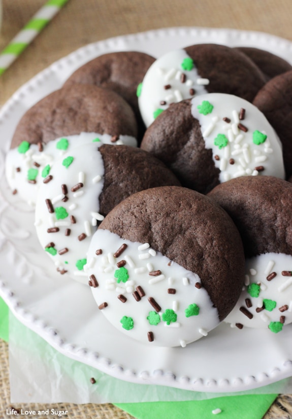 Image of Baileys Chocolate Cookies on a Plate