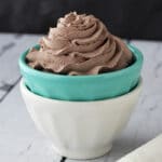 Baileys Chocolate Whipped Cream in a bowl