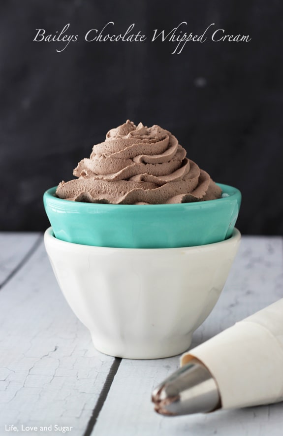 Baileys Chocolate Whipped Cream