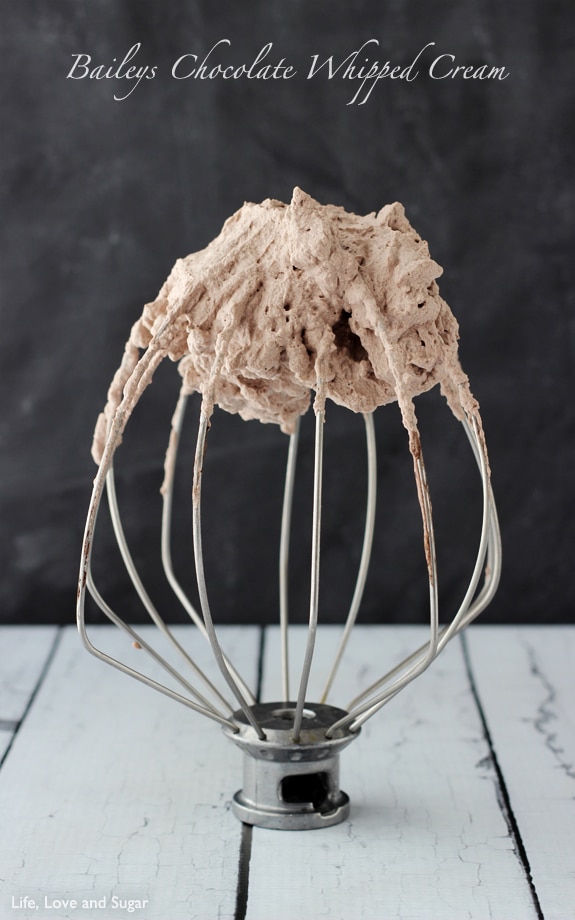 Baileys Chocolate Whipped Cream