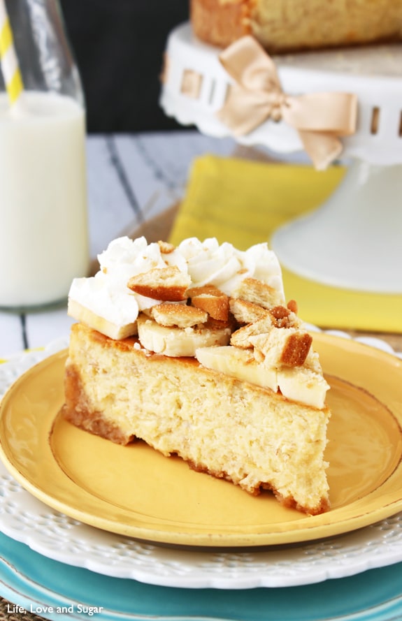 Banana Pudding Cheesecake - Life Love and Sugar
