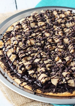 Chocolate Chip Cookie Dough Pizza