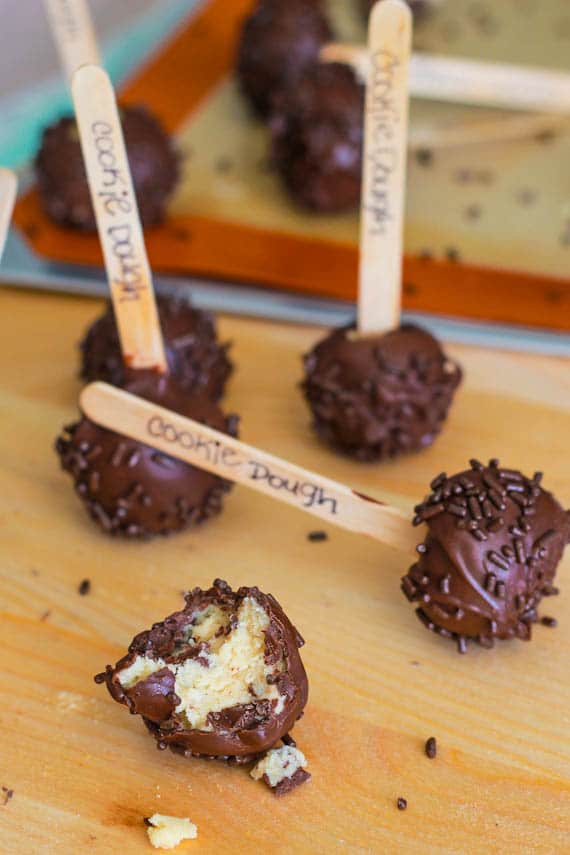 Cookie Dough Truffle Pops by Sally's Baking Addiction