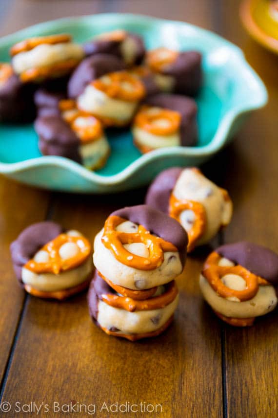 Cookie Dough Pretzel Bites by Sally's Baking Addiction