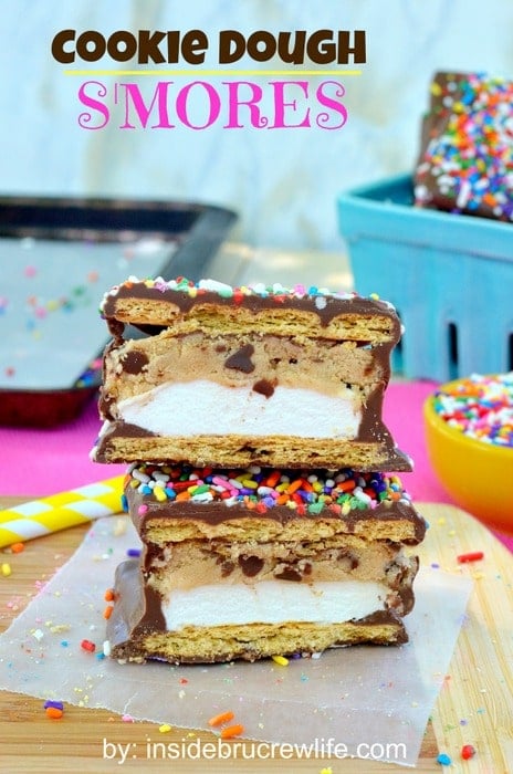 No Bake Cookie Dough Smores from Inside BruCrew Life