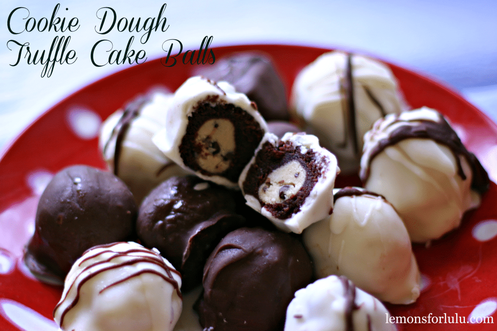 Cookie Dough Truffle Cake Balls by Lemons for Lulu